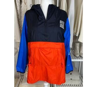 The North Face Women's Size XL Red White Blue USA Windwall Pullover #0493